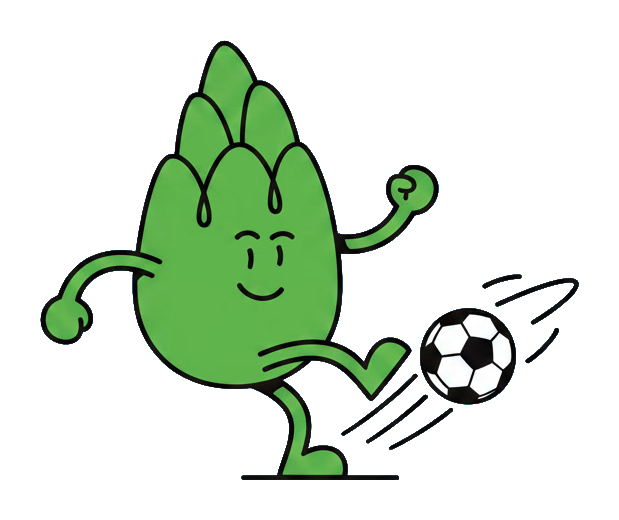 Hopheads hop-cone mascot booting a football